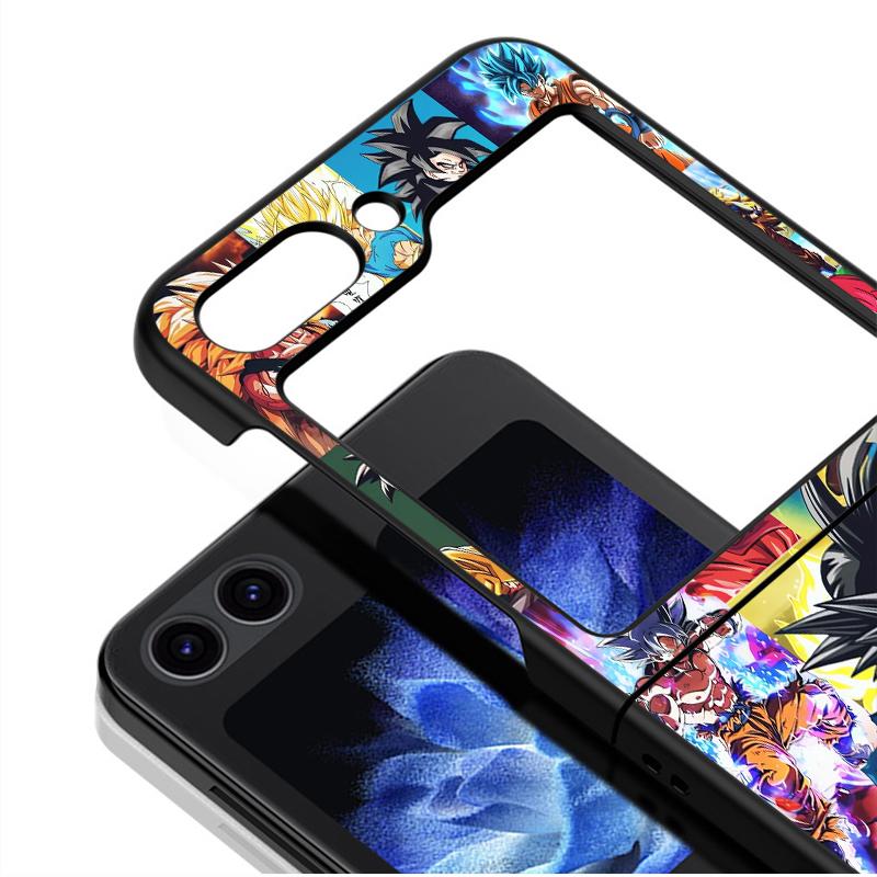 Phone Case for Samsung Galaxy Z Flip 5 Z Flip 6 Z Flip 7 Z Flip Z Flip 4 Z Flip 3 Back Cover Dragons Balls