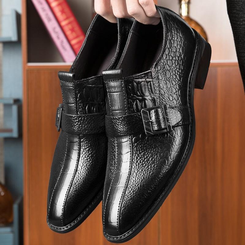 New Slip-on All-match Flats Casual Genuine Leather Men Dress Shoes Handmade Male Comfortable Loafers Mens Slip On Walking Shoes