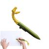 Smooth Dinosaur Gel Pen Mouth Dinosaur Ballpoint Pen New Gag Joke Prop Open  for School Office