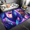 Whale with magical treehouse Print Carpet Rug for Living Room Bedroom Sofa Doormat Home Decor Non-slip Floor Mat