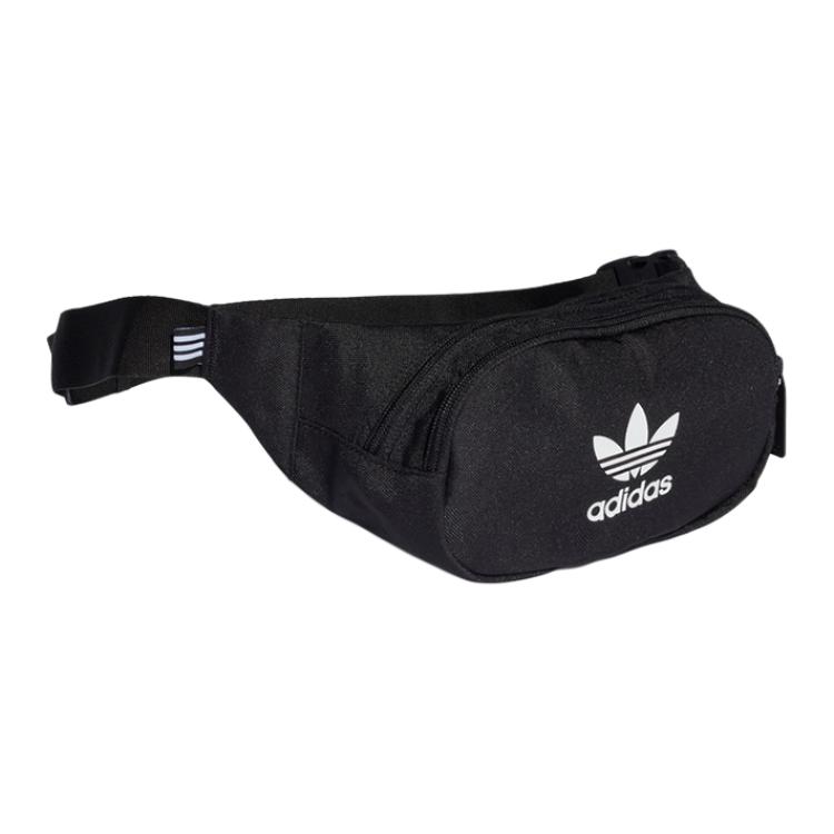 New Adidas Originals Polyester Crossbody Bag, Sling Bag, Fanny Pack Unisex Pure Black DV2400