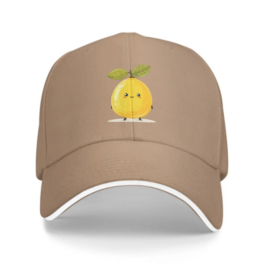 Kreslené Citronové Baseballové Čepice Módní Casquette pro Muže Ženy Nastavitelné Ležérní Trucker Čepice pro Sport Venkovní Aktivity