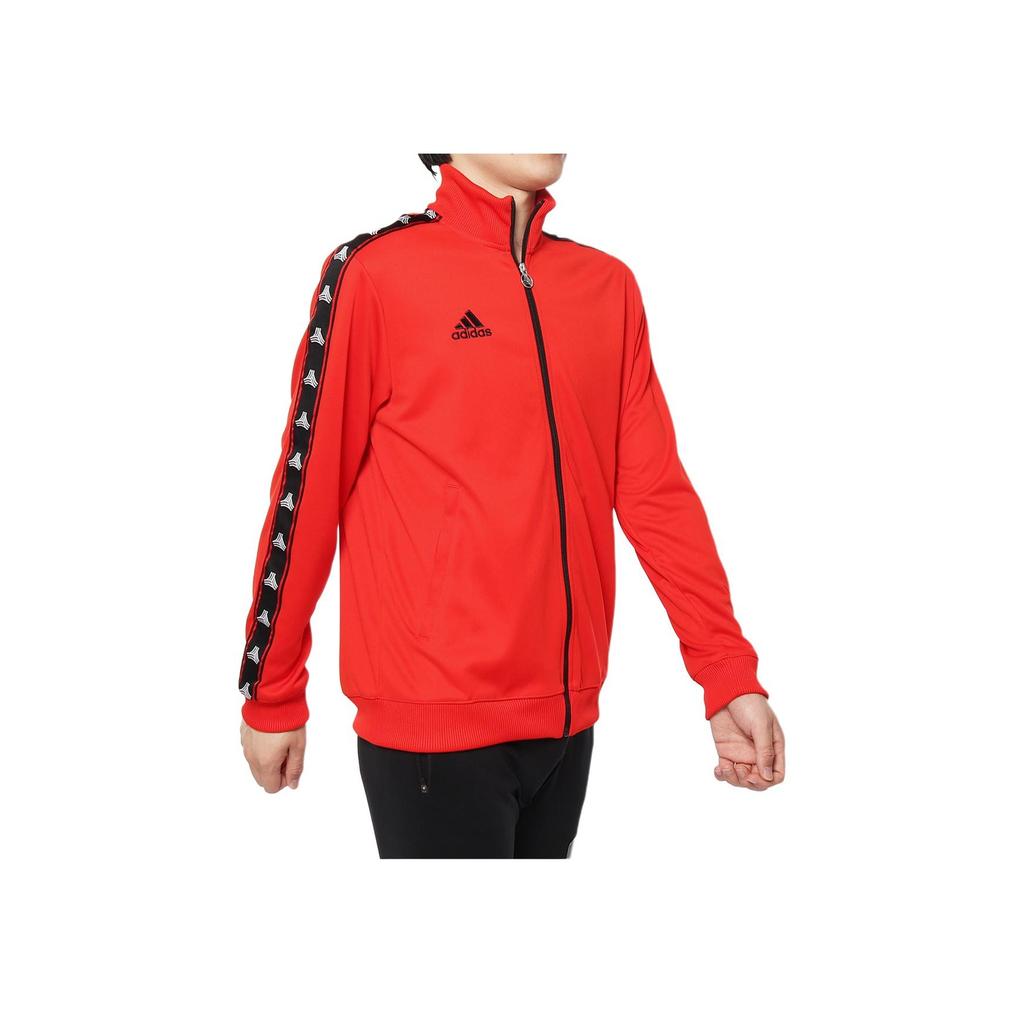 adidas Tan Club H Sports Lifestyle Logo Letter Stand Collar Breathable Long Sleeve Jacket Men Jacket Red DW9361