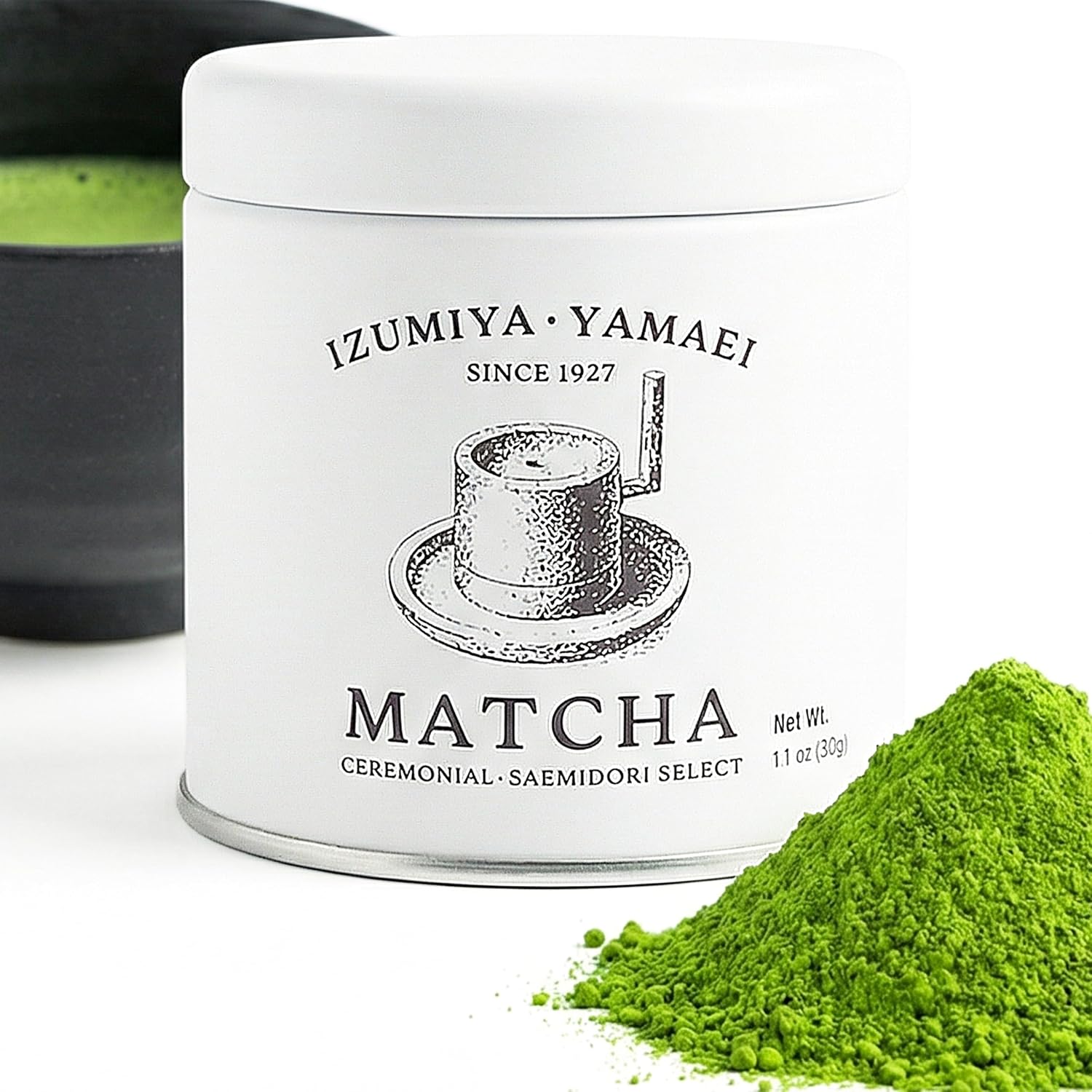 Ocha no Yama Ei Shizuoka Prefecture Matcha 30g Can (Usucha Use Premium Additive-Free)