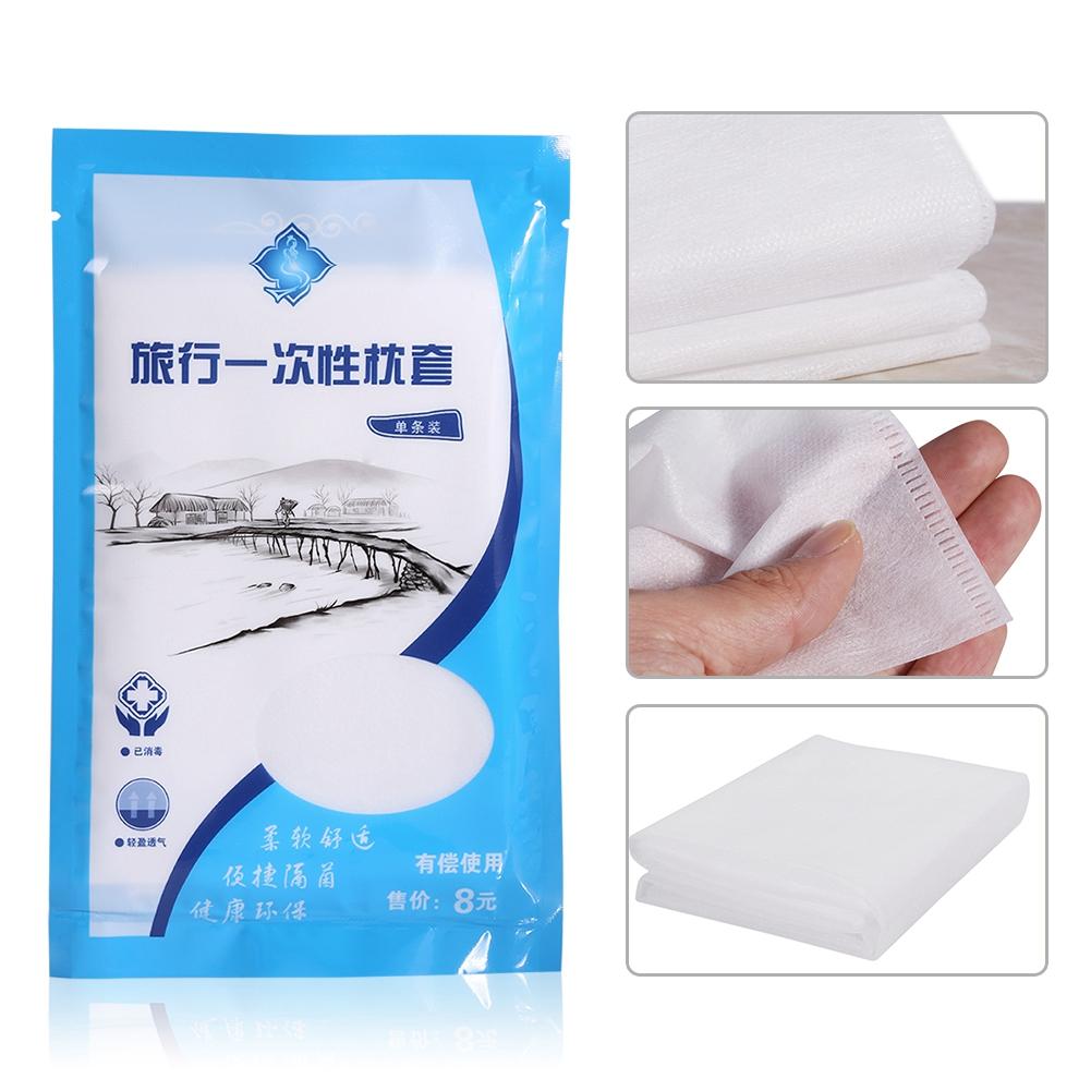 NOn woven Disposable Pillowcase Prevent Bacterial Infection Travel Hotel Pillow Cover White