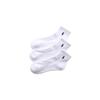 [Set of 3] POLO RALPH LAUREN Men's and Women's Arch Support Short Socks with Terry Sole, Multi-Color, 93246604/92009604, Size 25-27cm, 01. White x 3