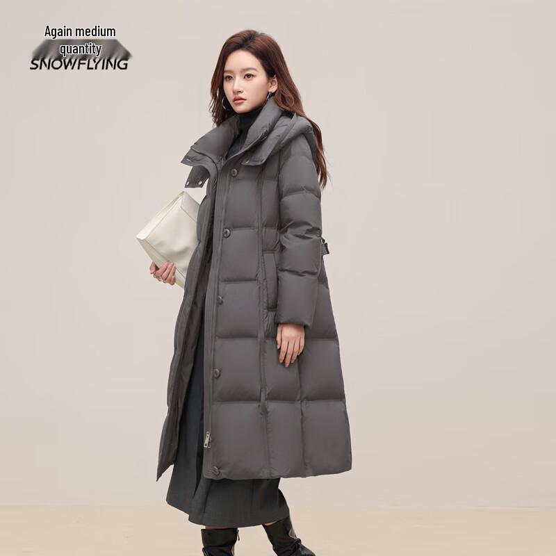 

Женский пуховик средней длины XueZhongFei с капюшоном и утолщенный L