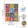Diamond Painting Kit Full Diamond Round Mosaic Cute Cats Fish Aquarium Postage Stamp Colorful Cartoon Whimsical Home Decor Gift