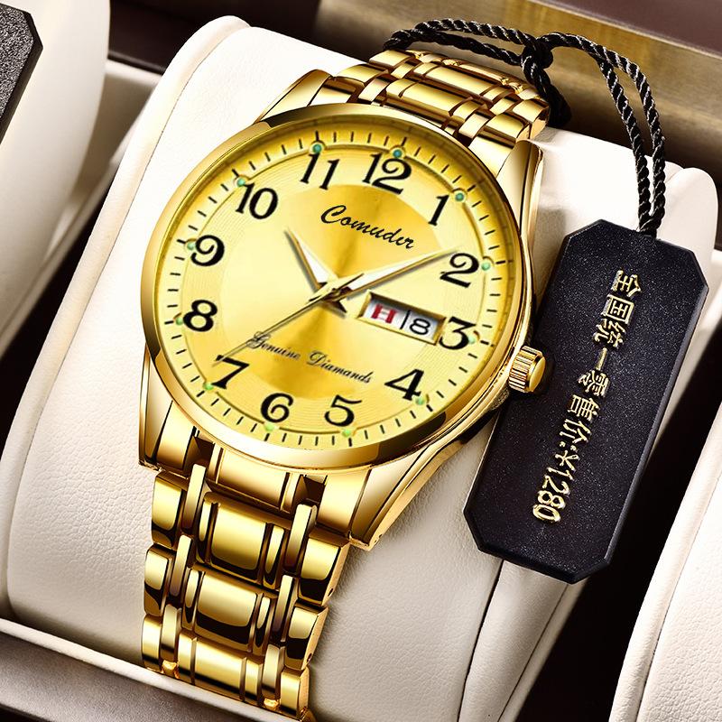 Watch Men's Double Calendar Quartz Watch Business