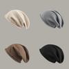 Oversize Knit Beanie Women Winter Warm Cap Round Top Texture Cotton Hat