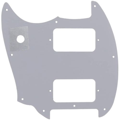 Musiclily Pro 9-Hole HH Mustang Pickguard for 2-Humbucker Squier Bullet Mustang Style Electric Guitars, Red Tortoise Shell (4 Picks)