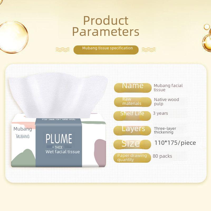 60 Pack Household Drawable Paper Package Whole Box Paper Towels Portable Pack Thickened Non-fragrant Removable Facial Tissue Napkins(recommend carton