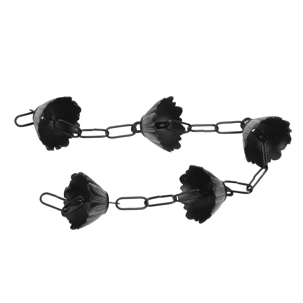 Rain Chain 37.4in Aluminum Alloy Flower Rain Catcher Chain for Downspout Patio Decoration