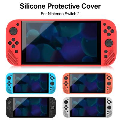 Silicone Case with Joystick Caps Anti-Scratch Cover Skin Protective Shell for Nintendo Switch2 Accessories