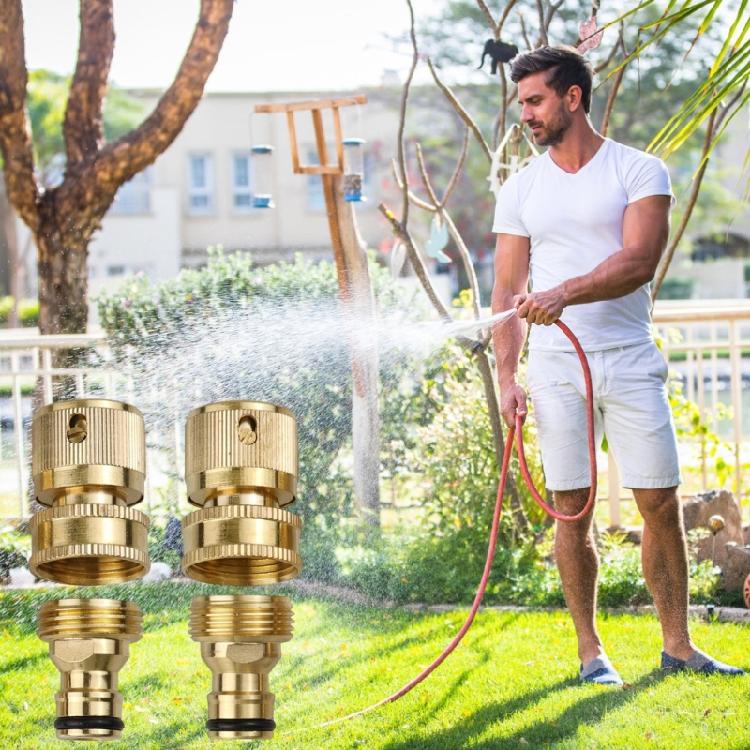 Messing Wasser Schlauch Schnellkupplung 3/4 Zoll Korrosionsbeständige Verbindung Schlauchverschraubungen für Garten Zubehör