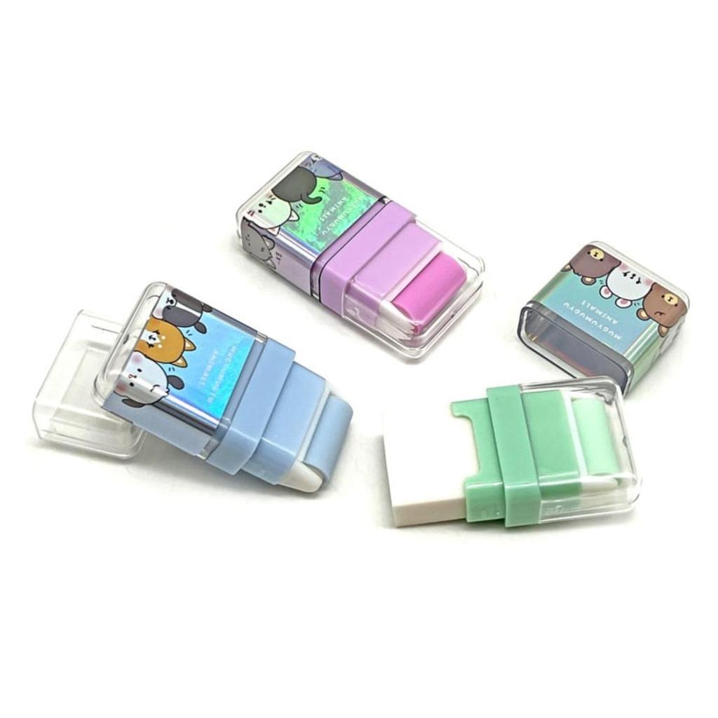 Roller Eraser and Bear Designs of - Dog, Cat, (Set 3)