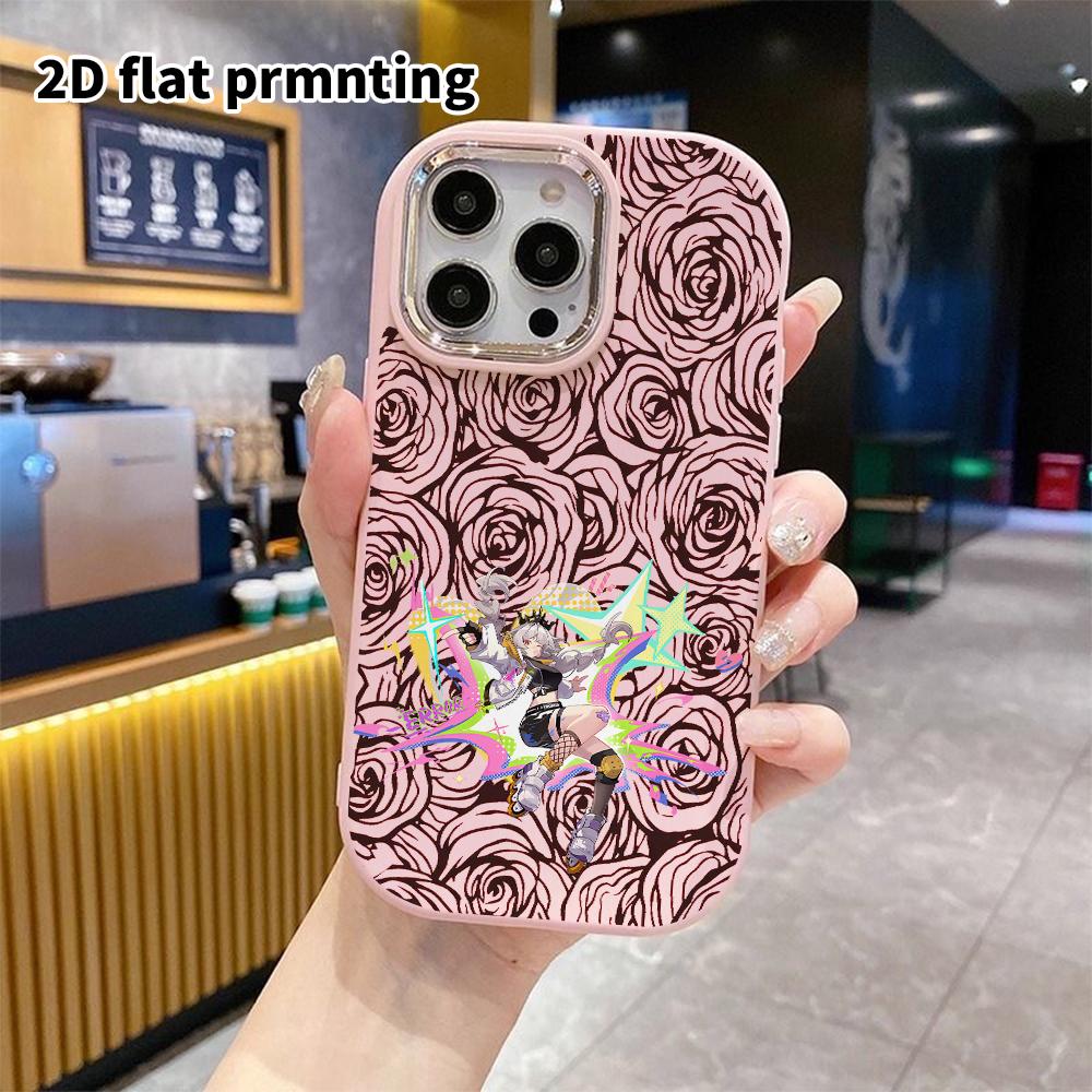 Phone Case: 2D Flat Design Suitable for iPhone 18 17 16 15 14 13 Pro Protective Case, Couple Style, Roller-skating Girl, Christmas and Halloween Gifts