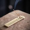 10.5CM Short Ceramic Incense Holder - Plum, Orchid, Bamboo, Chrysanthemum Design
