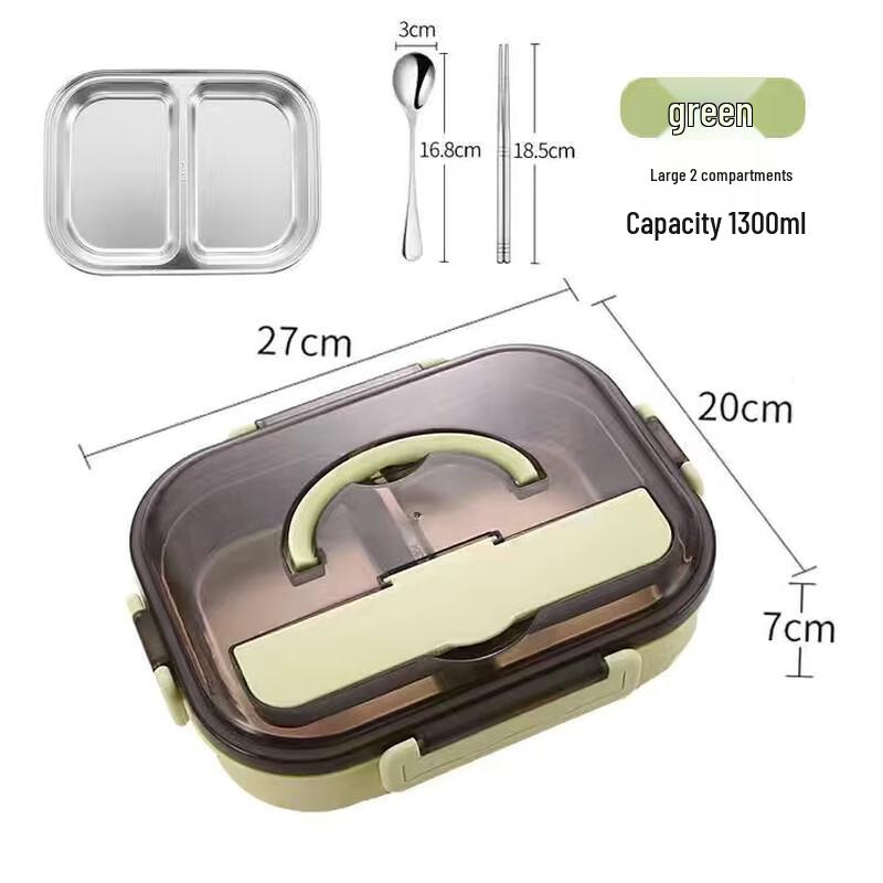 ZISIZ 304 Stainless Steel Insulated Microwaveable Lunch Box