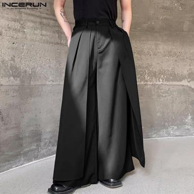 Ανδρικό παντελόνι με φαρδύ πόδι με ψηλή μέση Casual Παντελόνι Yayers Palazzo