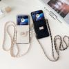 Pearl Crossbody Card Holder Wallet Phone Case for Motorola Razr 50 Ultra Mooto Razr 40 Soft Shockproof Cover