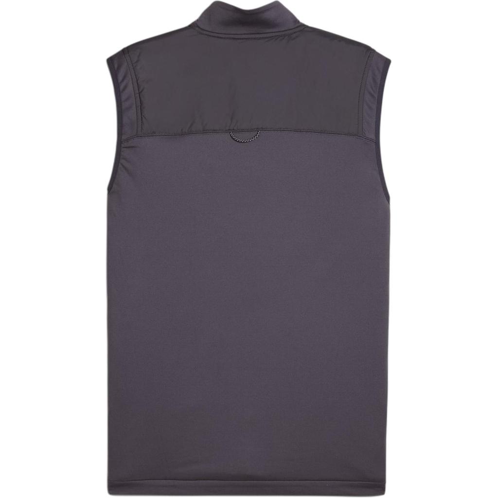Puma Logo Print Half High Neck Zipper Sleeveless Vest Men Vest Gray 524028-69