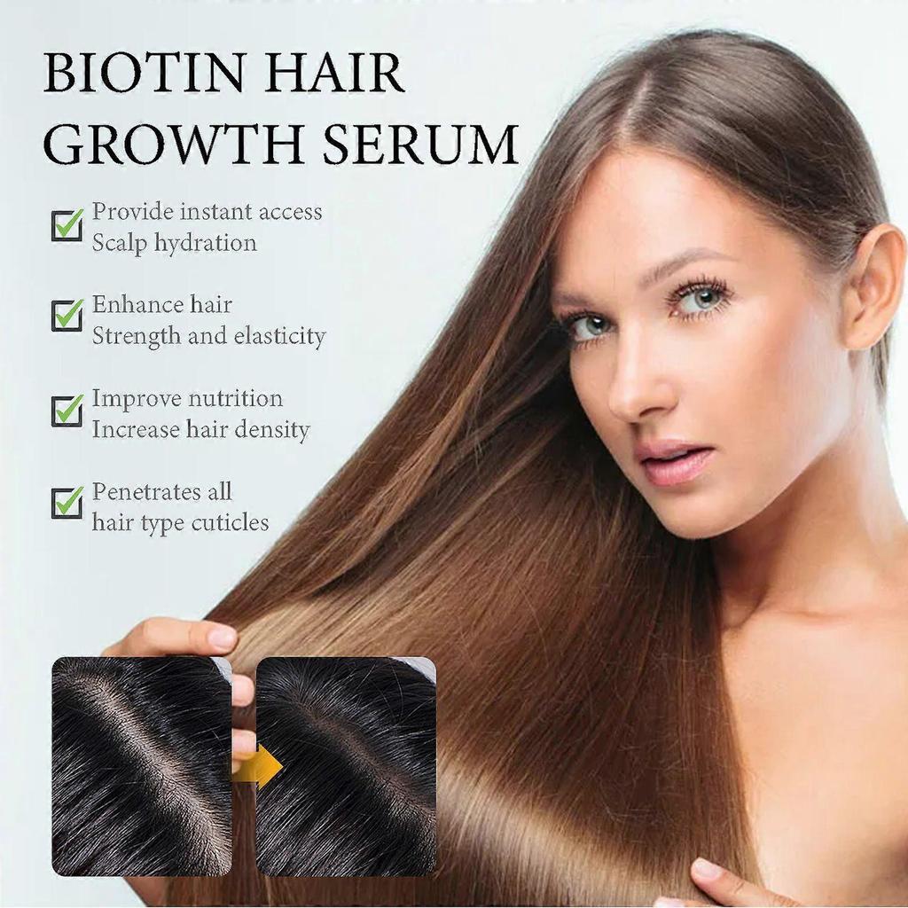 2025 Latest Model  Biotin Hair Growth Serum, Nourish Hair Root Repair Hair Sere