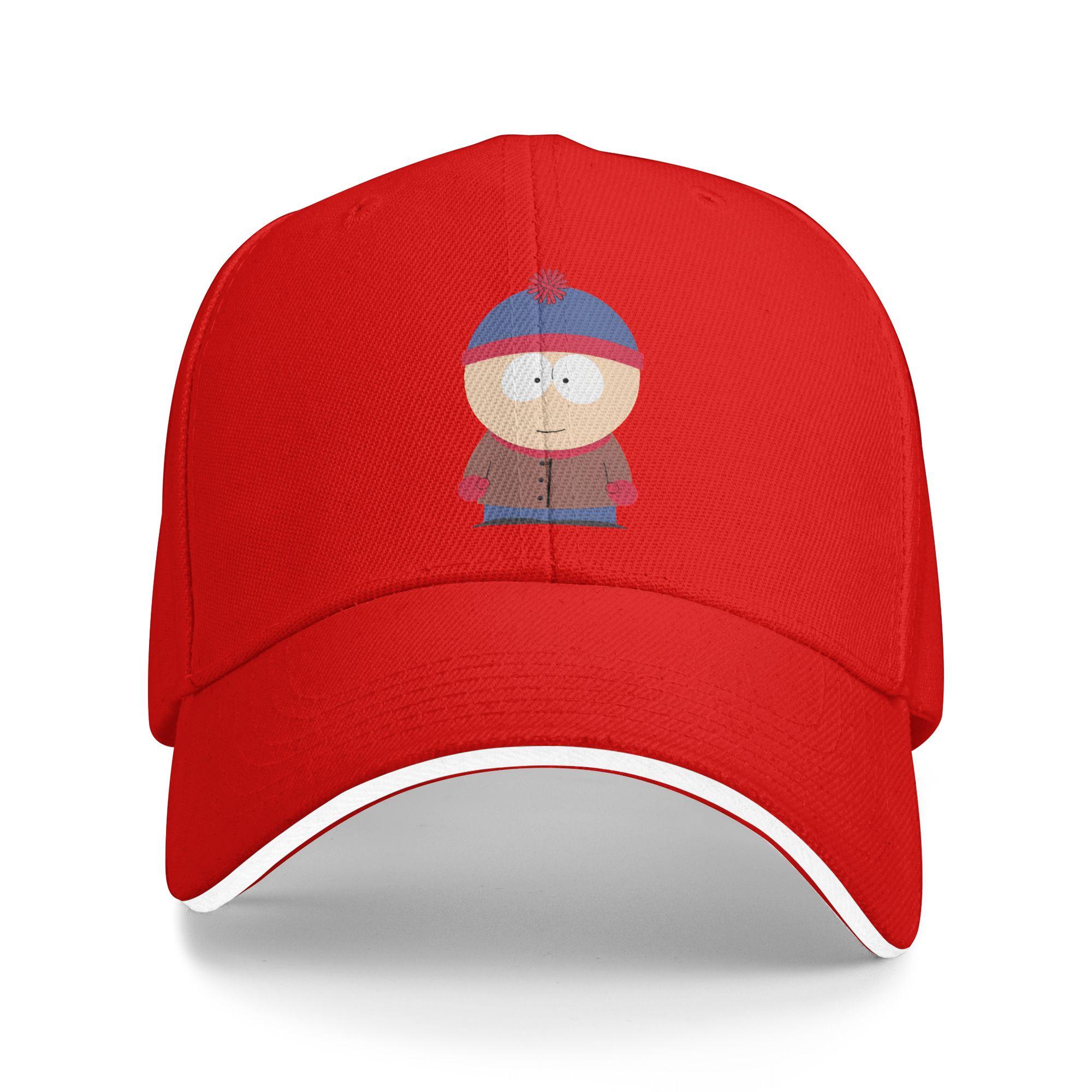 

Women Unisex Cartoon South-Parks Outdoor Hat Stan Marsh Adjustable Cap Casual Baseball Cap Golf Hats One Size