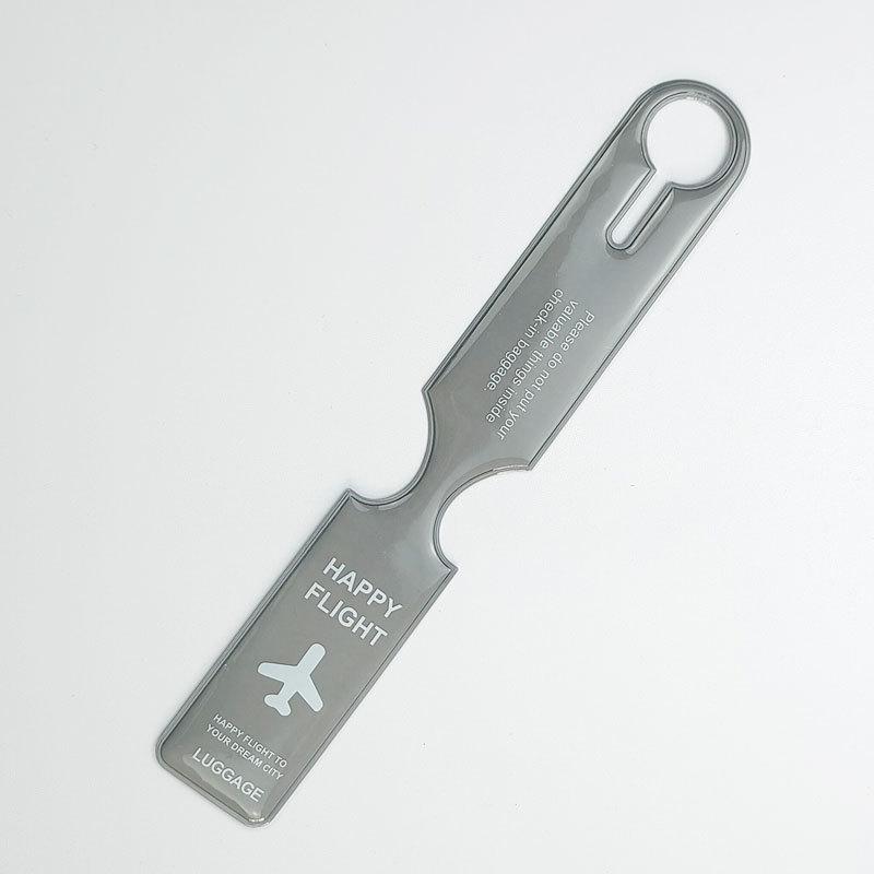 PVC Aircraft Luggage Boarding Pass Luggage Tags Anti Loss Suitcase Tags Luggage Tag Name ID Address Label Travel Accessories