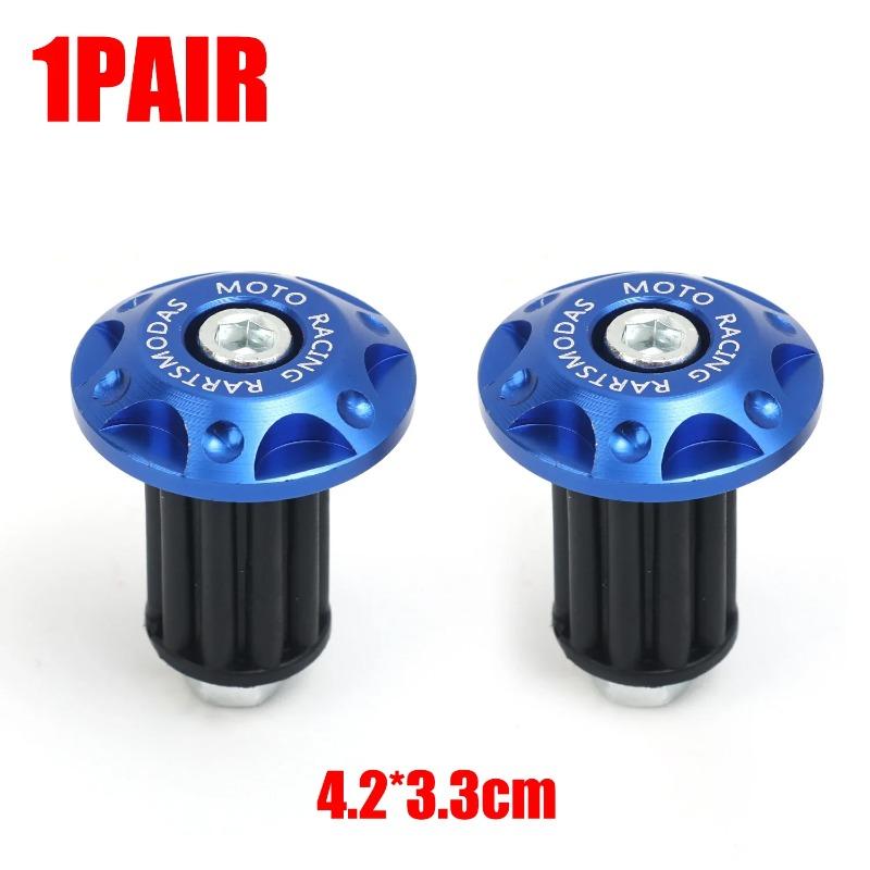 

1Pair Universal Handlebar Slider Plug Caps Motor Bike for Honda PsaYamaha KTM Motorcycle Handle Bar Ends Plug Grips синій