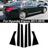 6 Stück Auto Fenster Tür Säule Deal B C Säule Säulenabdeckung Verkleidung Aufkleber Passend für Hyundai Equus 2011-2016 Außen Säulenverkleidung