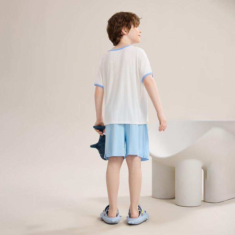 ASK JUNIOR Leichte Modal-T-Shirt und Shorts Pyjama-Set für Jungen