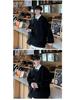 Autumn Winter 2025 Men's Casual Retro V-Neck Cardigan Sweater - Solid Color Knit Outerwear