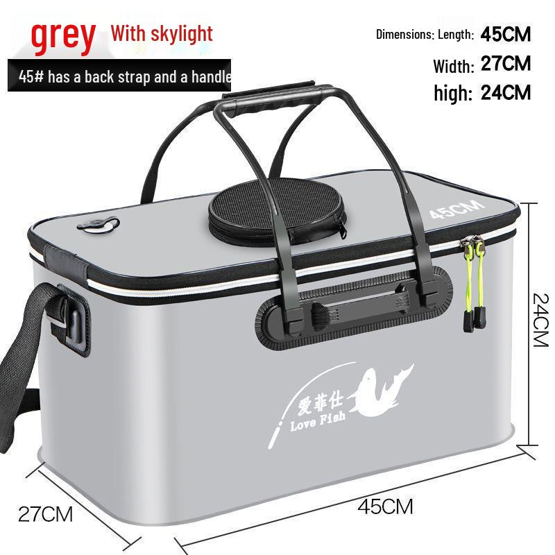 Găleată Pliabilă Multifuncțională din EVA pentru Păstrarea Peștelui - Geantă Grosă pentru Pește cu Livrare Gratuită