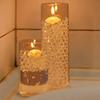 6Pcs Clear Glass Cylinder Vase Set for Hydroponic Flowers Floating Candles Home Decor Vases Centerpieces Modern Minimalist
