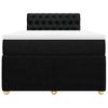 Vidaxl Continental Bed With Mattress, Black, Fabric, 120X200 Cm