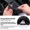 Black Waterproof Motorcycle Cover: Heat Absorbing, Silk Polyester, Outdoor Electric Vehicle Cover for Rainy Season