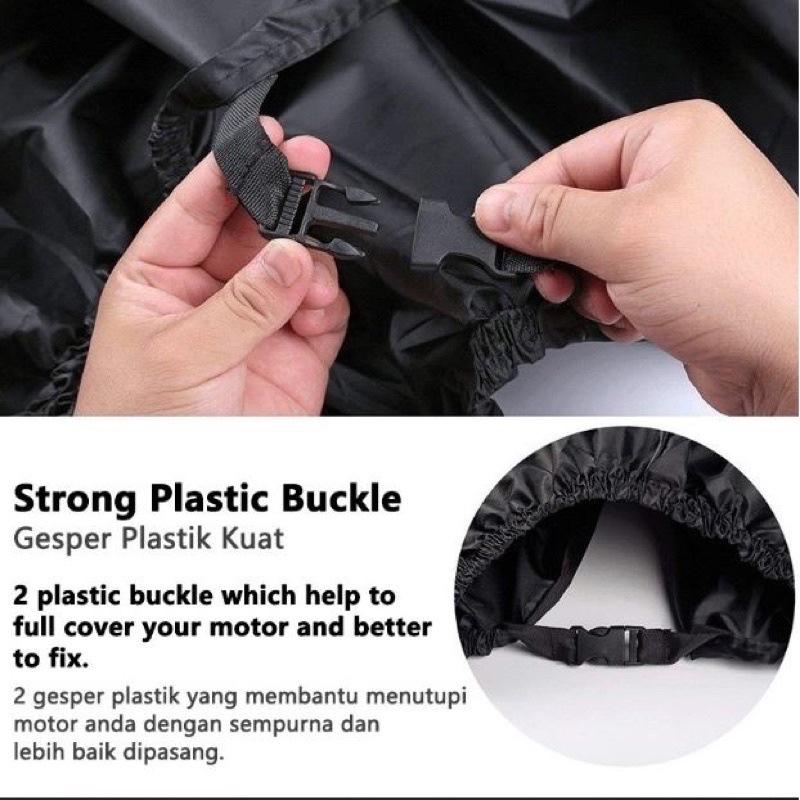 Black Waterproof Motorcycle Cover: Heat Absorbing, Silk Polyester, Outdoor Electric Vehicle Cover for Rainy Season