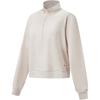 Fitness Series Solid Color Stand Collar Soft Simple Versatile Loose Sweatshirt Women Sweatshirt AWDW082-2