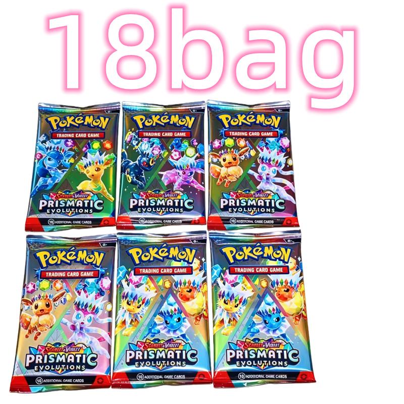 

360Pcs English Pokémon TCG: Scarlet Violet Prismatic Evolutions Booster Box Pokemon trade card 36 Pack Box toys Gift Presents