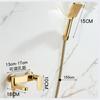 Tuqiu Gold Bathtub Shower Faucet Set Wall Mounted Bathrom Shower Faucet, Bathroom Cold and Hot Bath and Shower Mixer Taps Brass