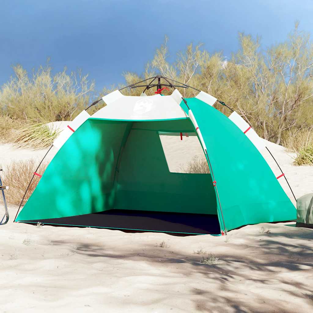 Beach Tent for 2 Persons Sea Green Quick Release Waterproof