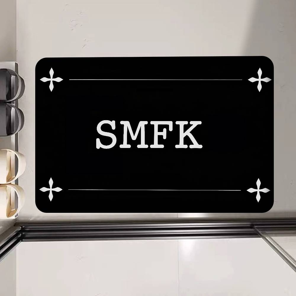 Fashion SMFK Entrance Door Mat Washable Non-Slip Living Room Sofa Chairs Area Mat Kitchen Welcome Doormat