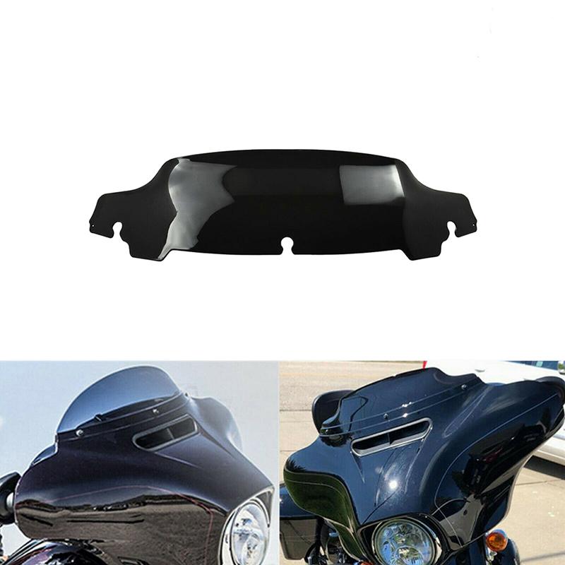 Black Motorcycle Batwing Fairing Wave Windshield Deflector for Harley Touring Street Glide Electra Glide Road Wind Protection Screen