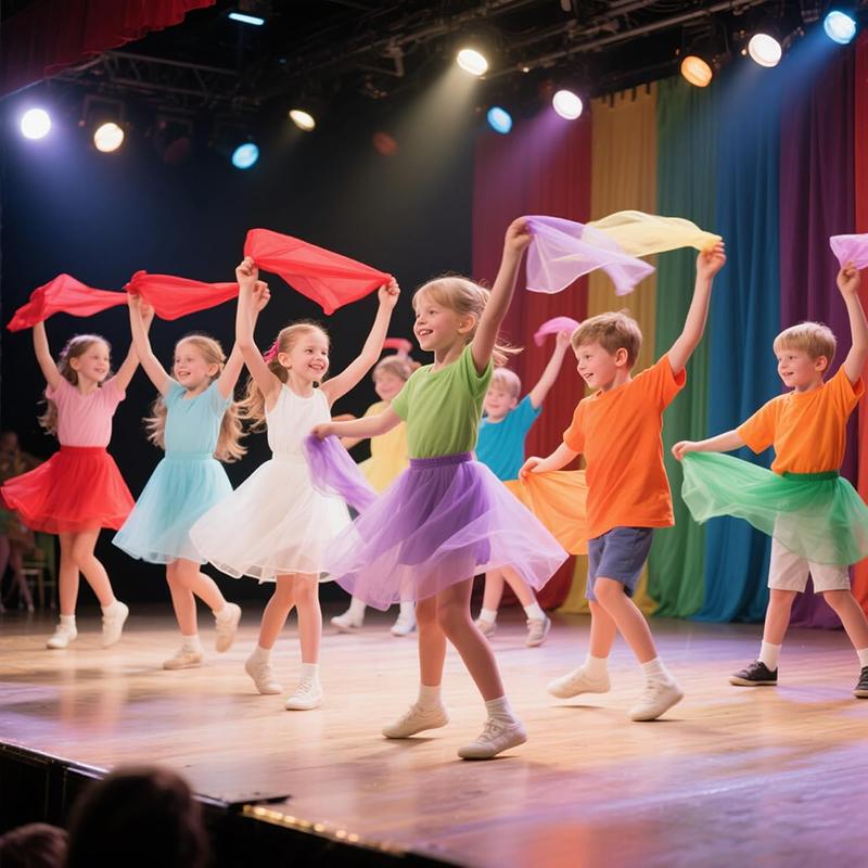 Scarves For Kids Pretend Play Toys 6Colors Party Games Children Movement Magic Tricks Performance Prop Play Princess Game TMZ