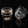 Handmade 1.7oz Crystal Shot Glasses/Whiskey Cups with 24K Gold Leaf, BPA & Lead-Free, Perfect for Décor & Gifts