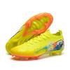 Men Women Soccer Cleats Grass Field Training Match Rubber Sole Breathable Mesh Upper High Top
