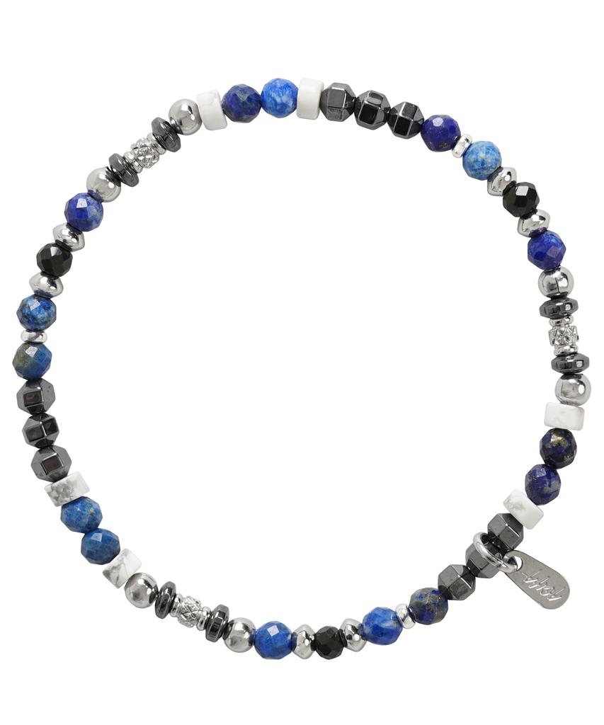 Acha Ares Multi Bead Bracelet _ Lapis