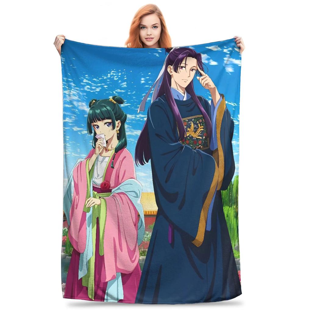 Super Warme Decke The Apothecary Diaries Maomao Aufdruck für den Winter Perfekt für Couch Sessel Sofa Bett Kinderfreundlich