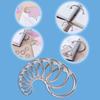 DIY Albums Metal Ring Binder Hinged Rings Keychain Loose-leaf Book Hoops Circle Book Binder